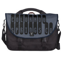Colorado Springs, cooles Blau Co Notebook Tasche
