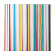 Colorful Candy Stripes Ceramic Tiles
