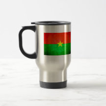 Colorful Contrast Burkinabe Flag Coffee Mugs