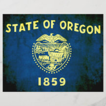 Colorful Contrast OreganianFlag Full Color Flyer