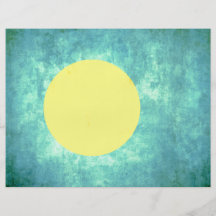 Colorful Contrast PalauanFlag Flyer