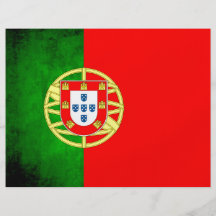 Colorful Contrast PortugueseFlag Full Color Flyer