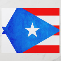 Colorful Contrast Puerto RicanFlag Custom Flyer