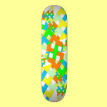 Colorful geometric style skateboards