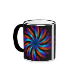 Colorful rosette tassen