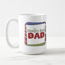 Colorful Ties World's Best Dad Mug tassen