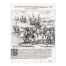 Columbus in, was zuerst Indien genannt wurde Postkarten