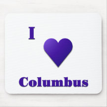 Columbus -- Mitternachtsblau Mauspad