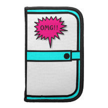 Comic-Blick-Farbblock-intelligentes Telefon-Folio Folio Planer