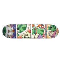 Comic-Streifen Bedrucktes Skateboard