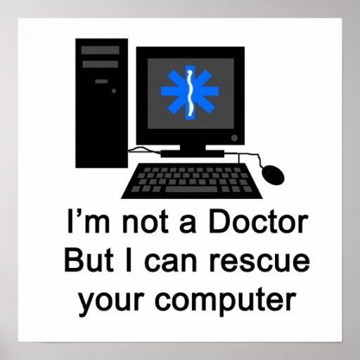 Computer-Doktor Plakatdruck