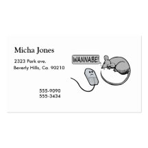 Computer Mouse Wannabe Business Card