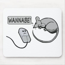 Computer Mouse Wannabe Mouse Pads