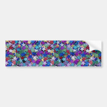 Confetti, Sternformen Autoaufkleber