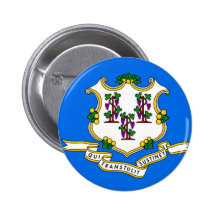 Connecticut-Flagge Anstecknadelbuttons