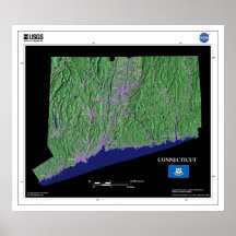 Connecticut vom Raum-Plakat