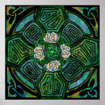 Connemara Kreuz-Aufflackern-Druck Posterdrucke