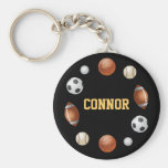 Connor-Welt des Sports Keychain - Schwarzes Schlüsselanhänger