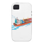 Containerschiff-Fracht-Boot Retro iPhone 4/4S Case
