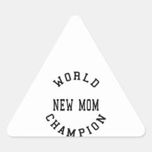 Cool Retro World Champion New Mom Sticker