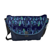 Coole blaues Band-Instrumente Kuriertasche