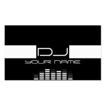 Coole DJ-Geschäfts-Karte Visitenkarten Vorlage