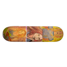 Coole Felsen-Mädchen Skateboard Deck