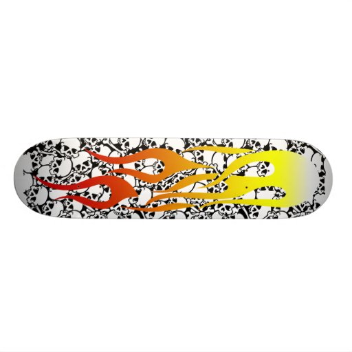 coole Flammenschädel Personalisiertes Deck