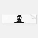 coole Gasmaske Auto Aufkleber