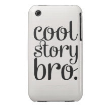 Coole Geschichte Bro Creme iPhone 3 Case-Mate Hülle