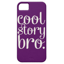 Coole Geschichte Bro lila iPhone 5 Hüllen