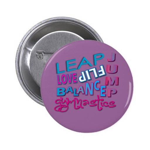Coole gymnastische Geschenke Anstecknadelbuttons