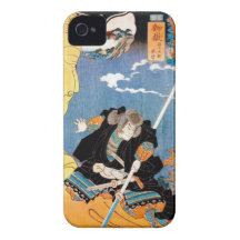 Coole japanische legendäre Heldkrieger-Samuraikuns Case-Mate iPhone 4 Hülle