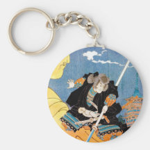Coole japanische legendäre Heldkrieger-Samuraikuns Schlüsselanhänger