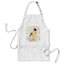 Coole japanische Vintage ukiyo-e zwei Damen-Frauen Schürze