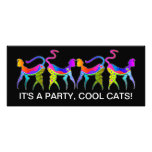 COOLE KATZEN-PARTY EINLADUNG KITTYCAT