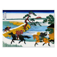Coole orientalische Japaner Hokusai Fuji Ansichtla Karten