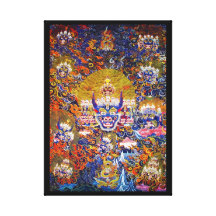 Coole orientalische tangka Yamantaka Todesgottätow Galerie Falt Leinwand