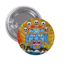 Coole orientalische tibetanische thangka Dämon-Tät Buttons
