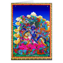 Coole orientalische tibetanische thangka Tätowieru Karten