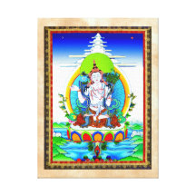 Coole orientalische tibetanische thangka Tätowieru Galerie Faltleinwand