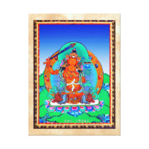 Coole orientalische tibetanische thangka Tätowieru Leinwand Druck