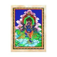Coole orientalische tibetanische thangka Ucchusma  Leinwand Drucke
