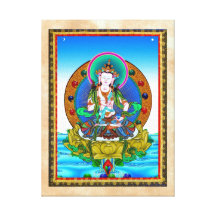 Coole orientalische tibetanische thangka Vajrasatt Galerie Faltleinwand