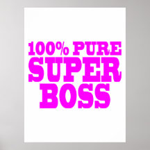 Coole rosa Geschenke für Chefs: 100% reiner Superc Plakat