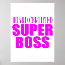 Coole rosa Geschenke für Chefs: Superchef Posterdrucke