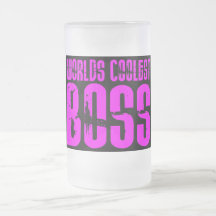 Coole rosa Geschenke für Chefs: Weltcoolster Chef Kaffeehaferl
