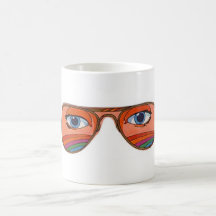 Coole Sonnenbrille-Augen 1 Tee Tassen