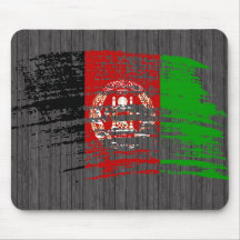 Cooler afghanischer Flaggenentwurf Mauspads