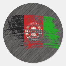 Cooler afghanischer Flaggenentwurf Sticker